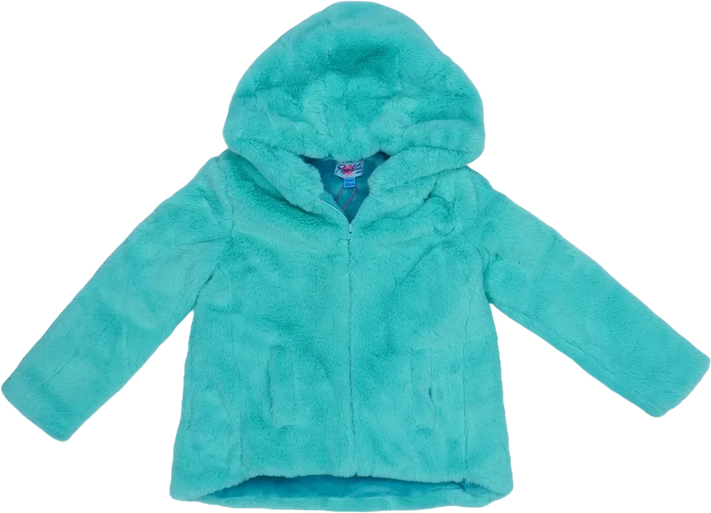 Kék Rosalita Szőrmekabát EU 110 / UK 5 év / US 5 év/XS