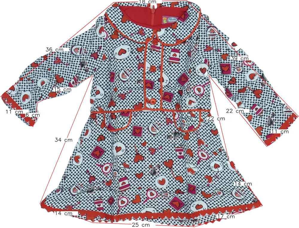 Többszínű Rosalita Ruha EU 104 / UK 4 év / US 4T/XS