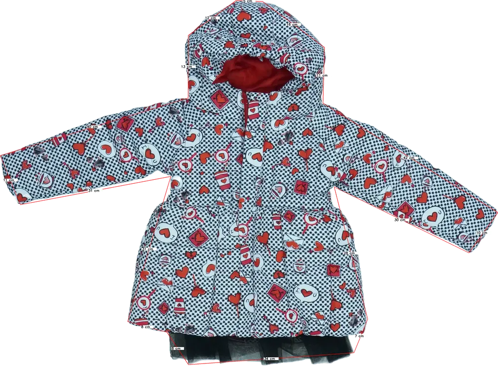 Fehér Rosalita Télikabát EU 92 / UK 2 év / US 2T