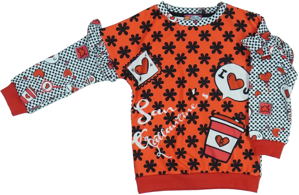 Piros Rosalita Pulóver EU 98 / UK 3 év / US 3T