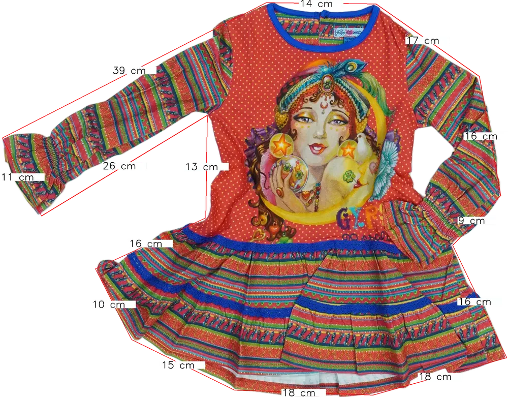 Piros Rosalita Ruha EU 104 / UK 4 év / US 4T/XS