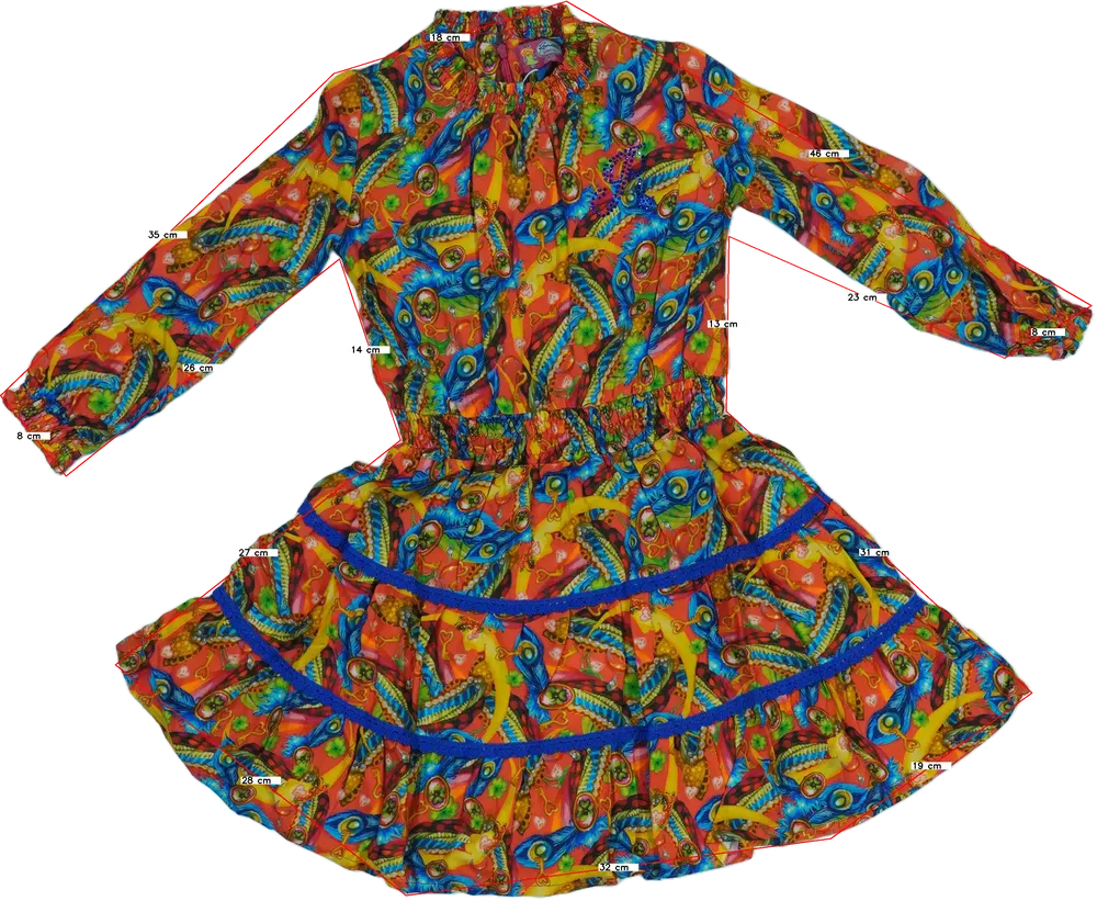 Többszínű Rosalita Ruha EU 104 / UK 4 év / US 4T/XS