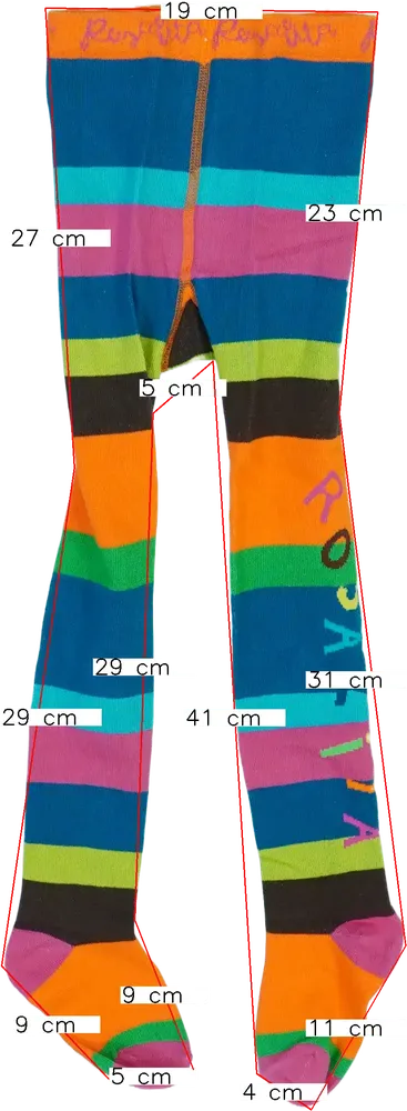 Többszínű Rosalita Harisnya EU 152 / UK 12 év / US 12 év/L