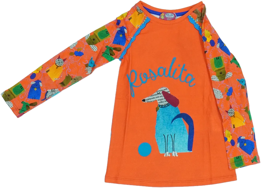 Sárga (narancs) Rosalita Hosszú ujjú felső EU 98 / UK 3 év / US 3T