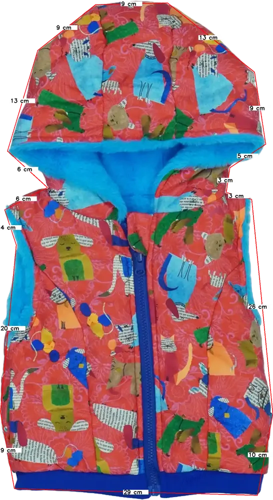 Piros Rosalita Mellény EU 104 / UK 4 év / US 4T/XS