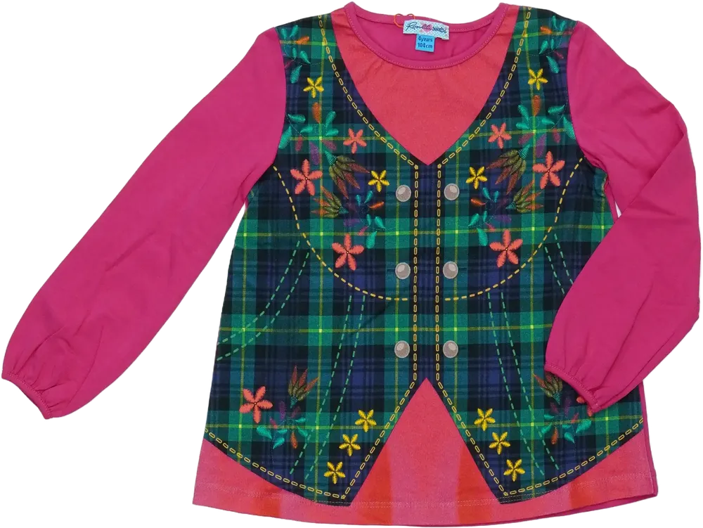 Rózsaszín Rosalita Hosszú ujjú felső EU 104 / UK 4 év / US 4T/XS