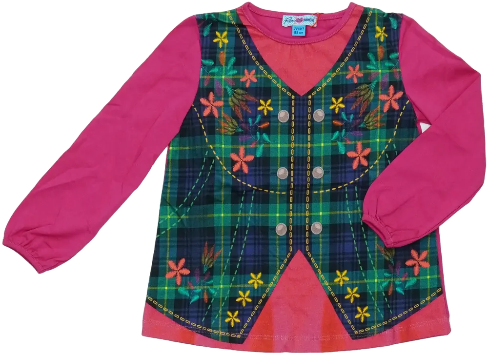 Rózsaszín Rosalita Hosszú ujjú felső EU 98 / UK 3 év / US 3T