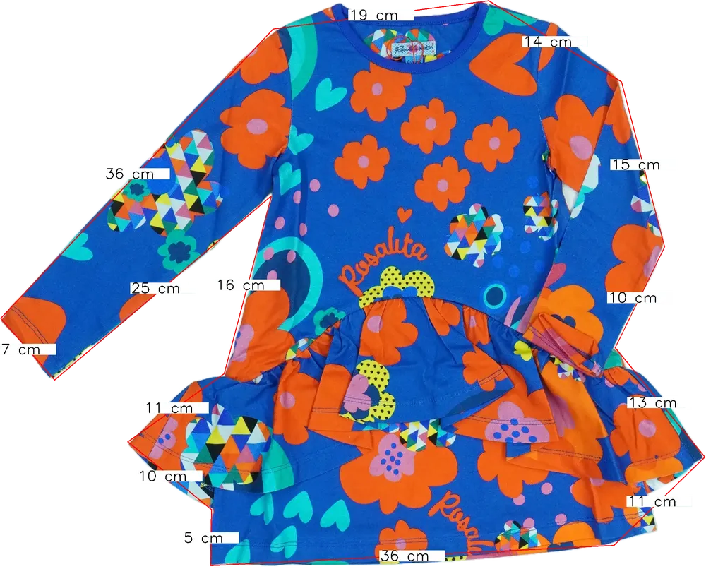 Kék Rosalita Ruha EU 104 / UK 4 év / US 4T/XS