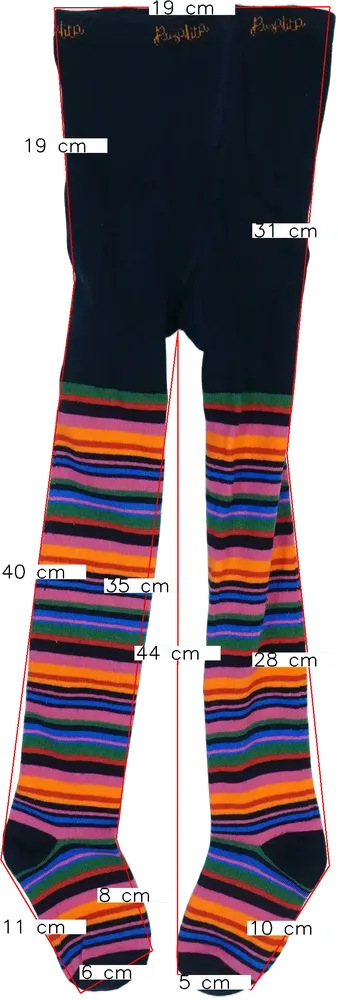 Többszínű Rosalita Harisnya EU 110 / UK 5 év / US 5 év/XS