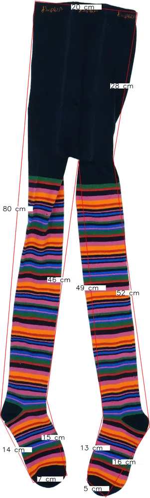 Többszínű Rosalita Harisnya EU 152 / UK 12 év / US 12 év/L