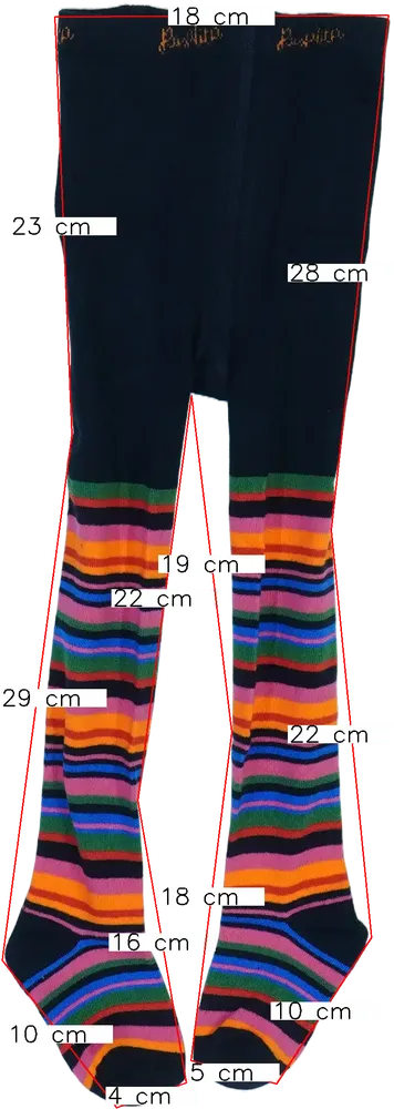 Többszínű Rosalita Harisnya EU 98 / UK 3 év / US 3T