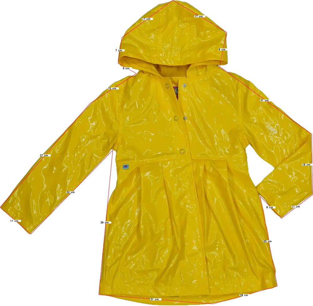 Sárga Rosalita Esőkabát EU 110 / UK 5 év / US 5 év/XS