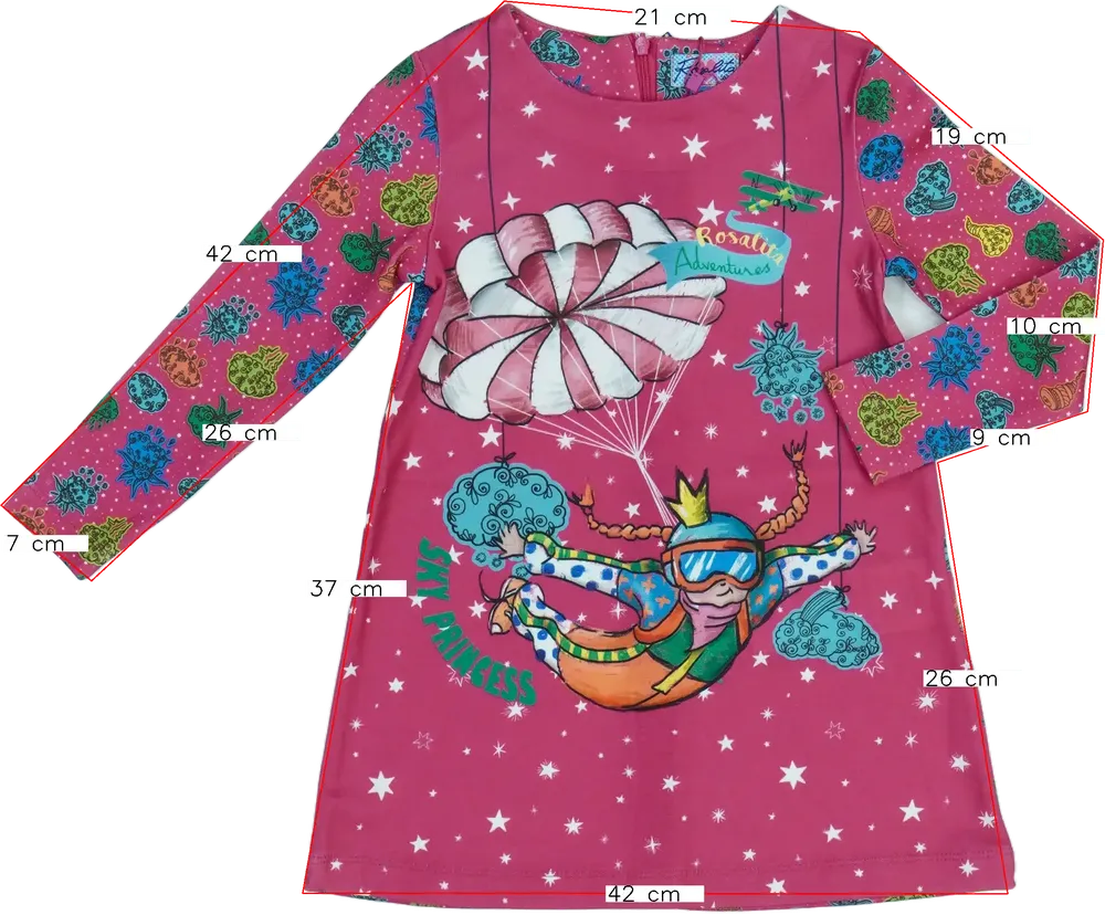 Rózsaszín Rosalita Ruha EU 104 / UK 4 év / US 4T/XS