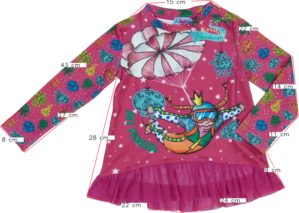 Rózsaszín Rosalita Tunika EU 104 / UK 4 év / US 4T/XS