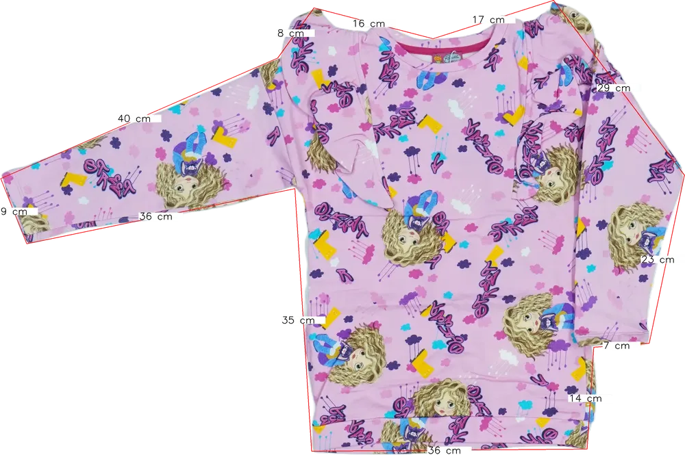 Rózsaszín Rosalita Pulóver EU 140 / UK 10 év / US 10 év/L