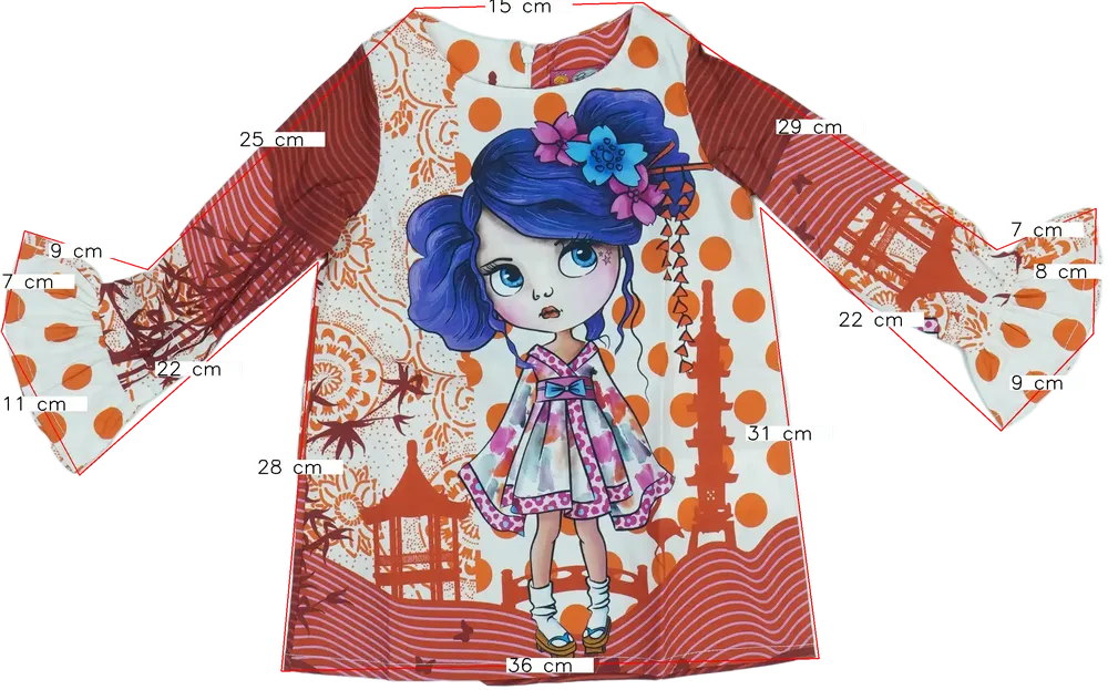 Többszínű Rosalita Ruha EU 92 / UK 2 év / US 2T