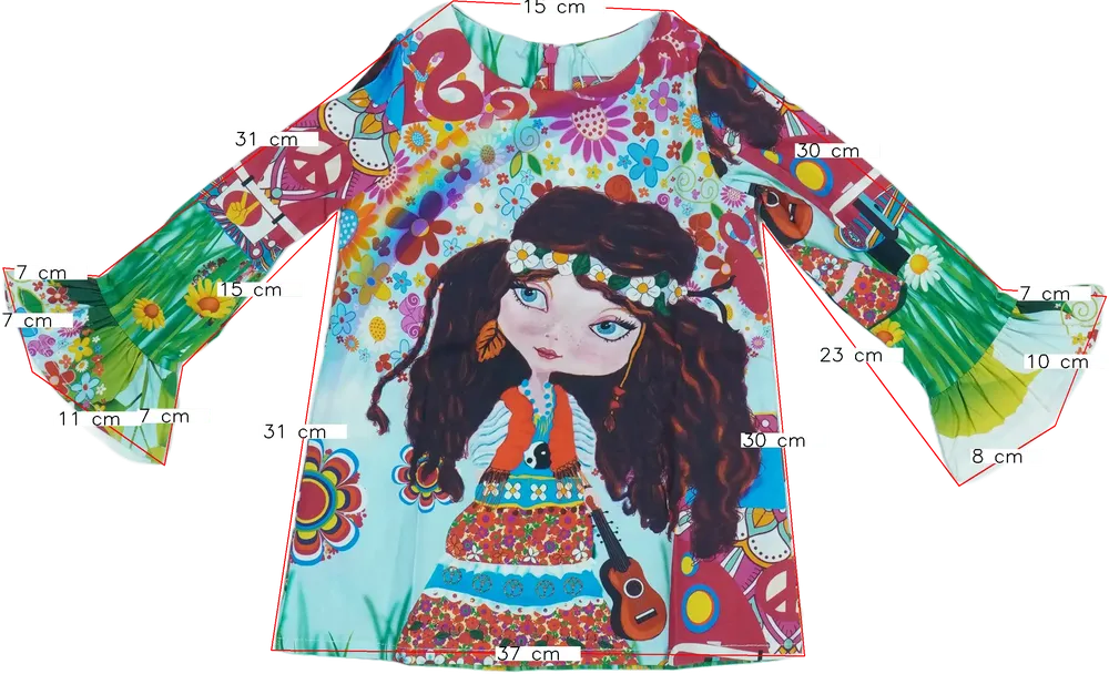 Többszínű Rosalita Ruha EU 92 / UK 2 év / US 2T