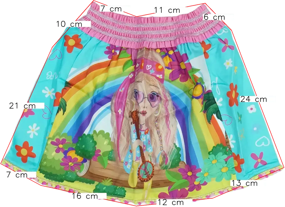Többszínű Rosalita Szoknya EU 98 / UK 3 év / US 3T