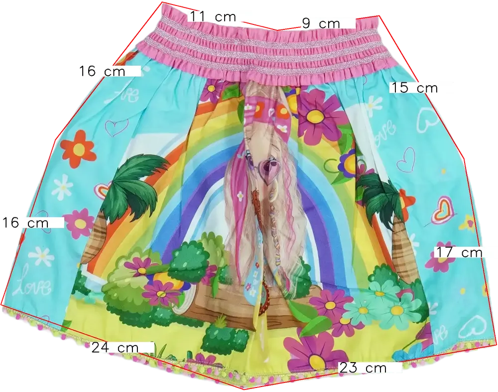 Többszínű Rosalita Szoknya EU 104 / UK 4 év / US 4T/XS