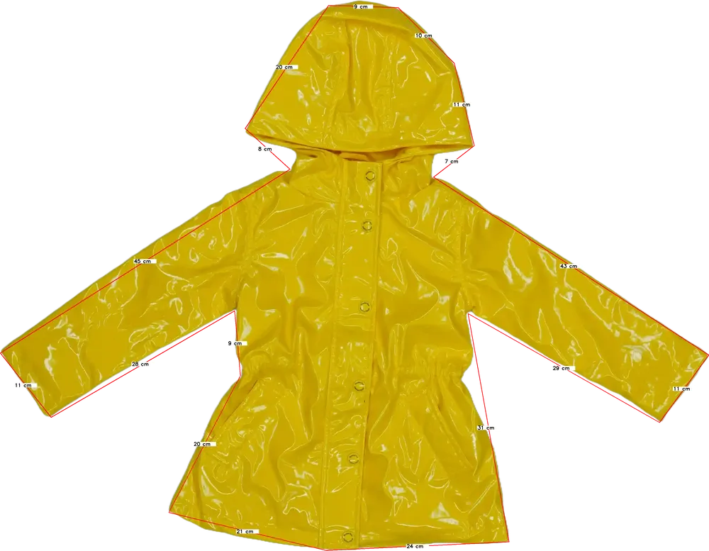 Sárga Rosalita Esőkabát EU 104 / UK 4 év / US 4T/XS
