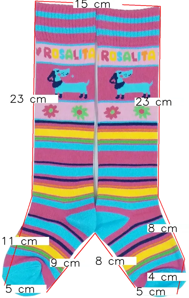 Többszínű Rosalita Térdzokni EU 28