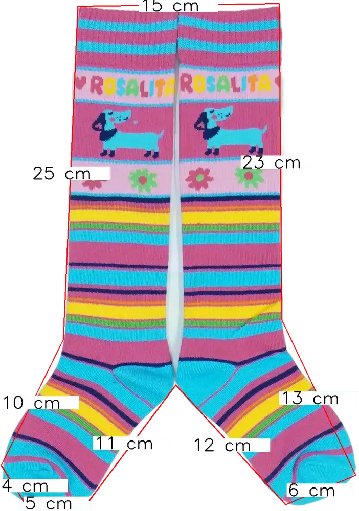 Többszínű Rosalita Térdzokni EU 33