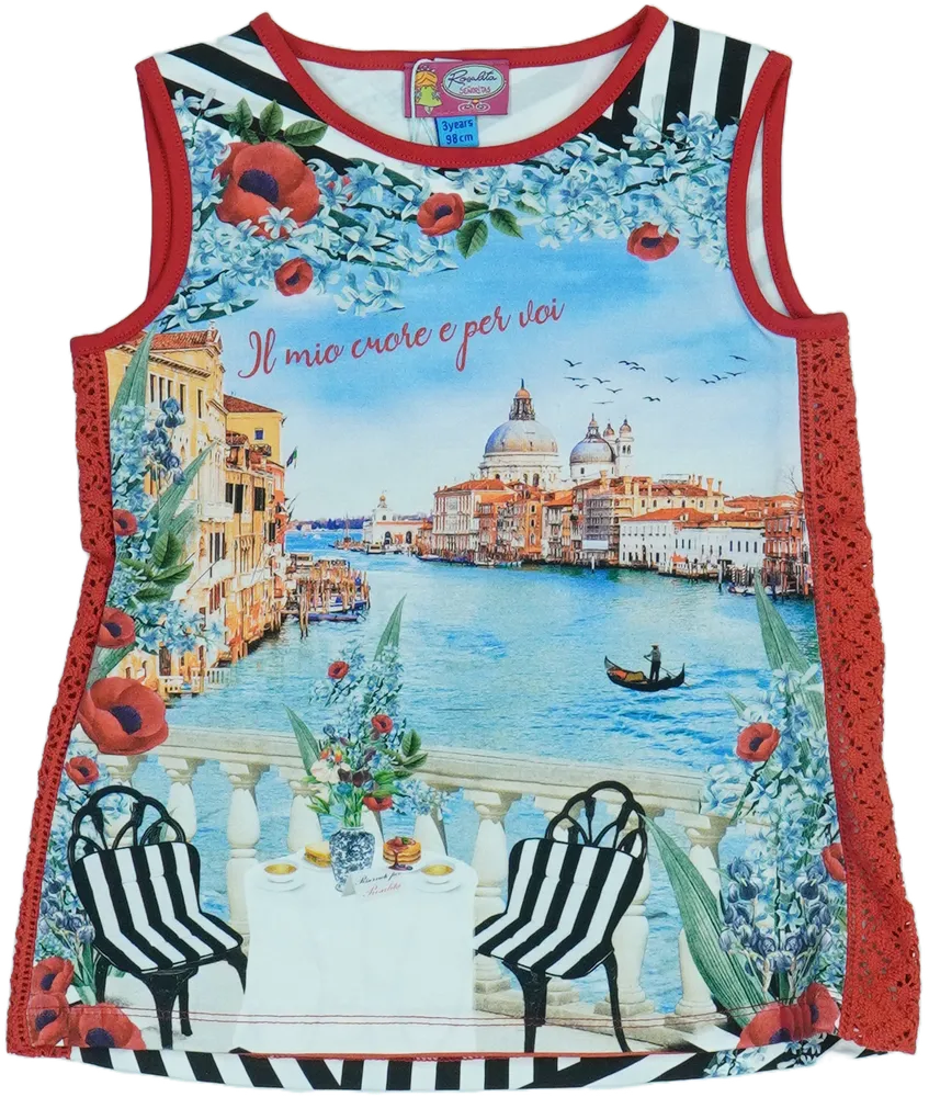 Piros Rosalita Tunika EU 98 / UK 3 év / US 3T