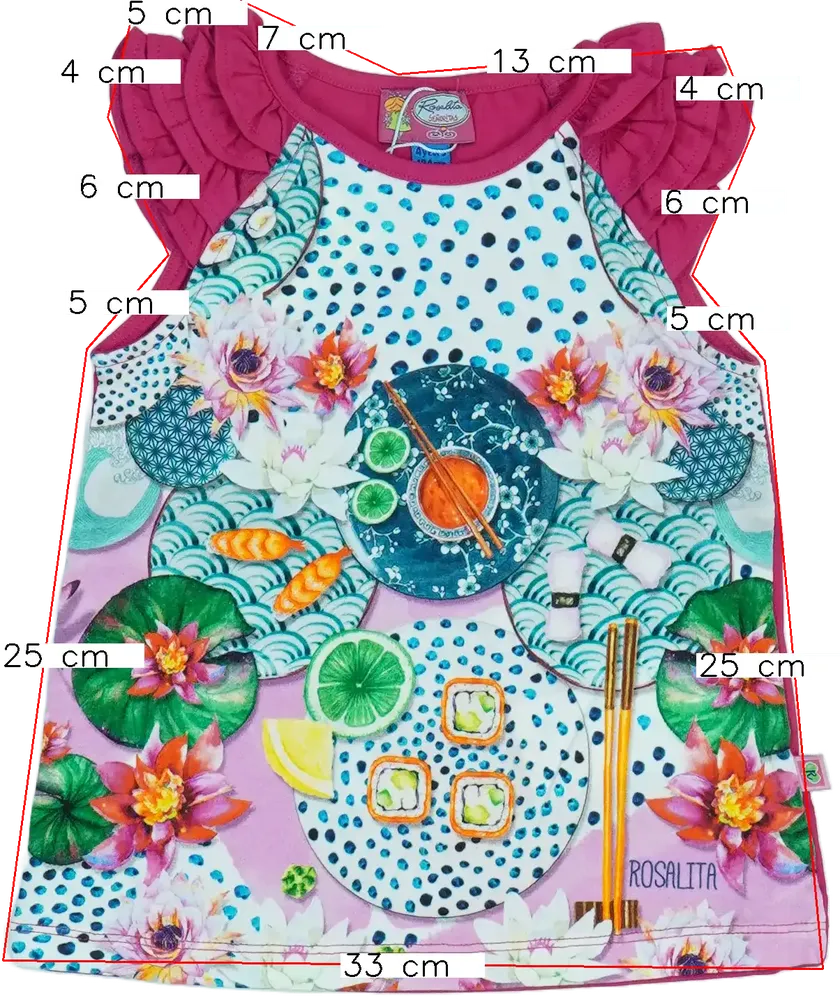 Rózsaszín Rosalita Tunika EU 104 / UK 4 év / US 4T/XS