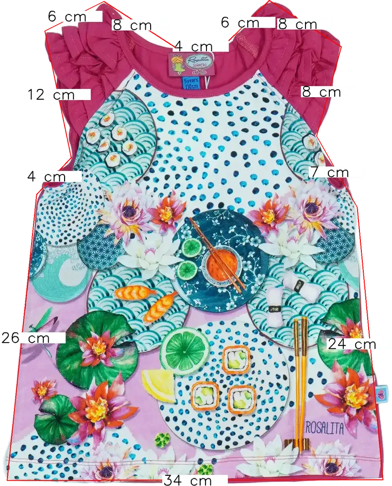 Rózsaszín Rosalita Tunika EU 110 / UK 5 év / US 5 év/XS