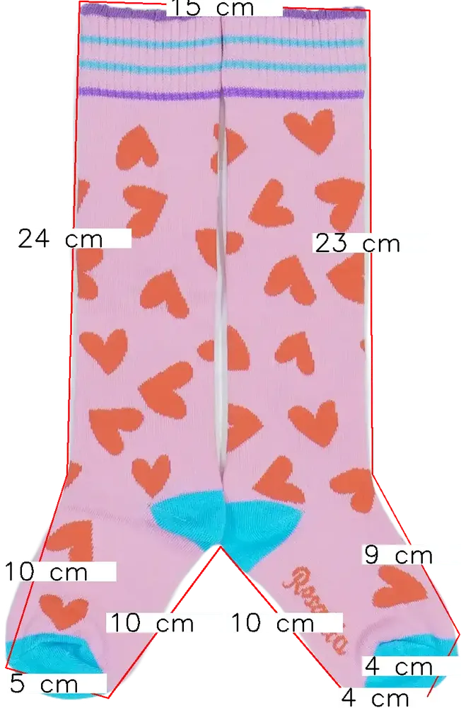 Rózsaszín Rosalita Térdzokni EU 28