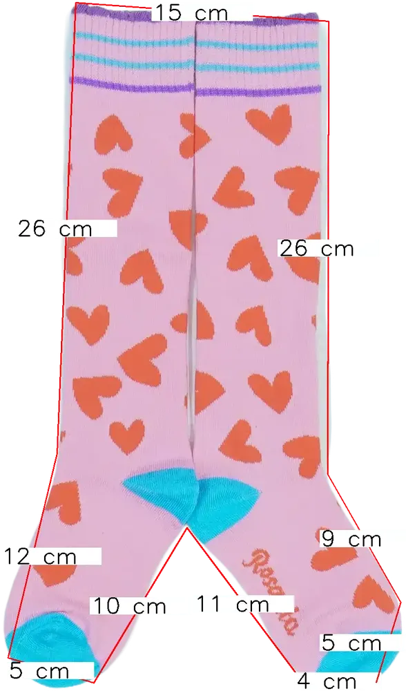 Rózsaszín Rosalita Térdzokni EU 33