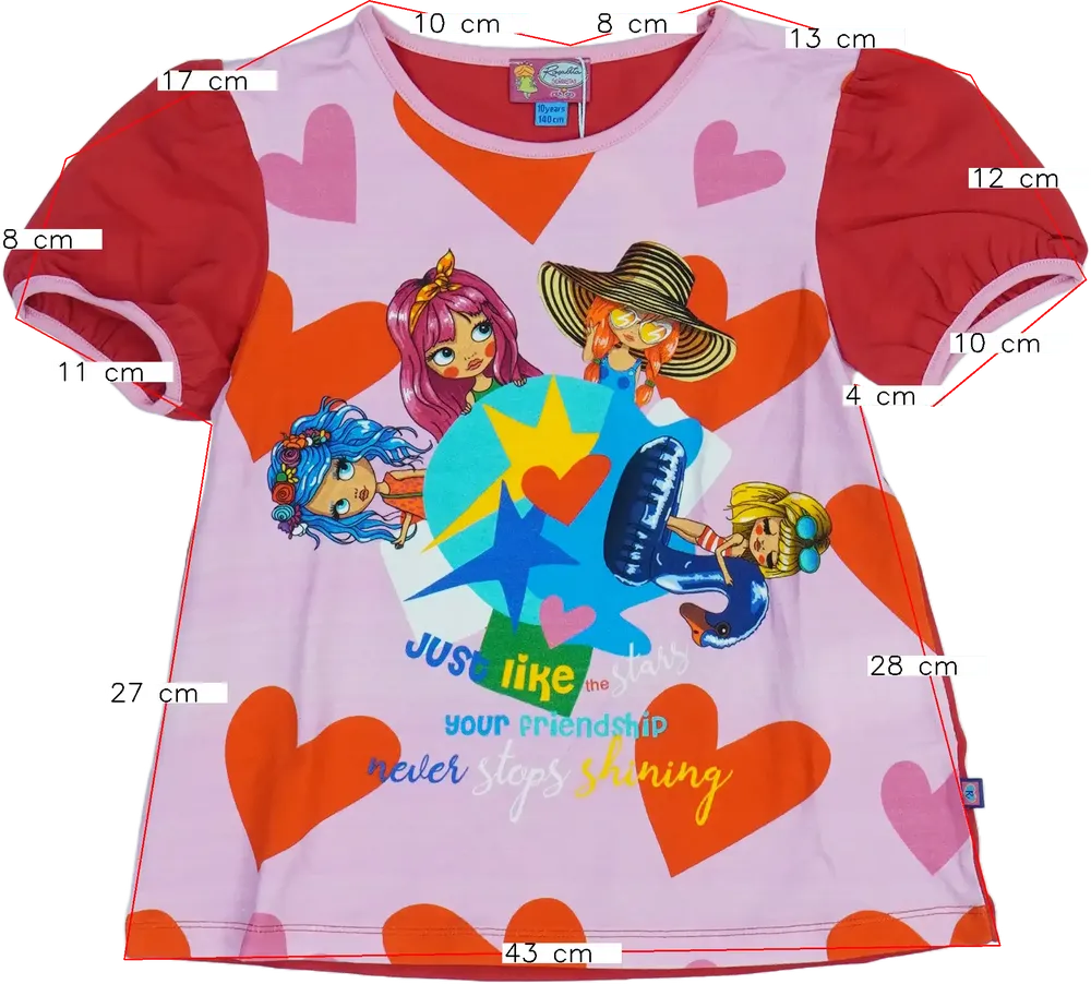 Rózsaszín Rosalita Tunika EU 140 / UK 10 év / US 10 év/L