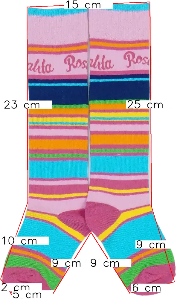 Többszínű Rosalita Térdzokni EU 28