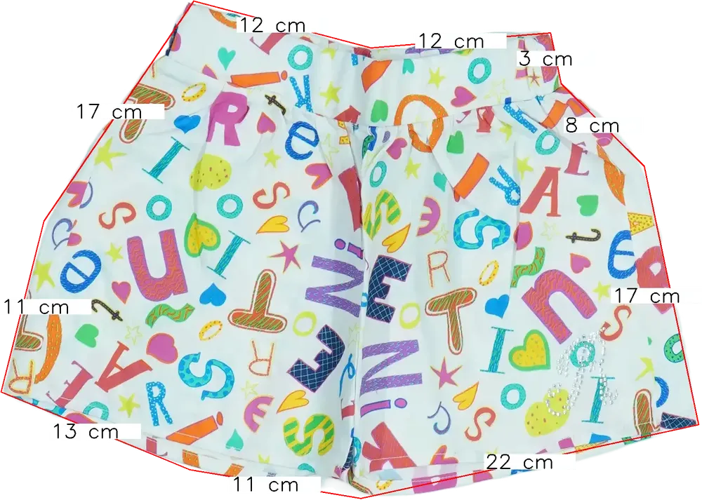 Fehér Rosalita Szoknyanadrág EU 116 / UK 6 év / US 6 év/S