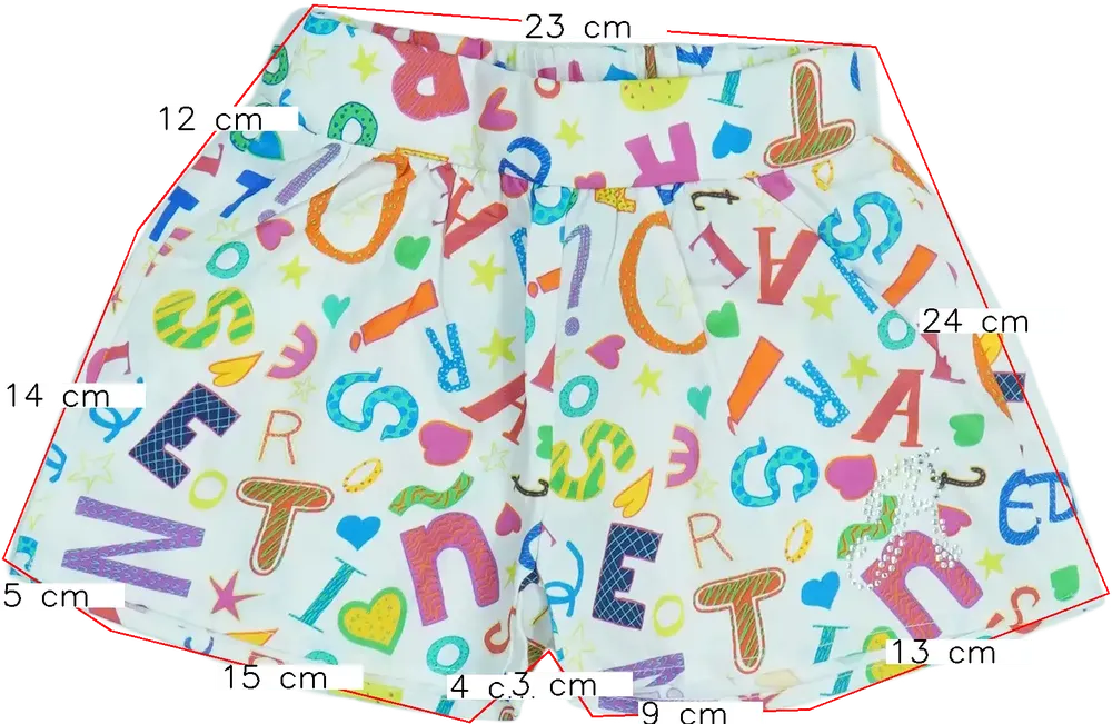 Fehér Rosalita Szoknyanadrág EU 98 / UK 3 év / US 3T