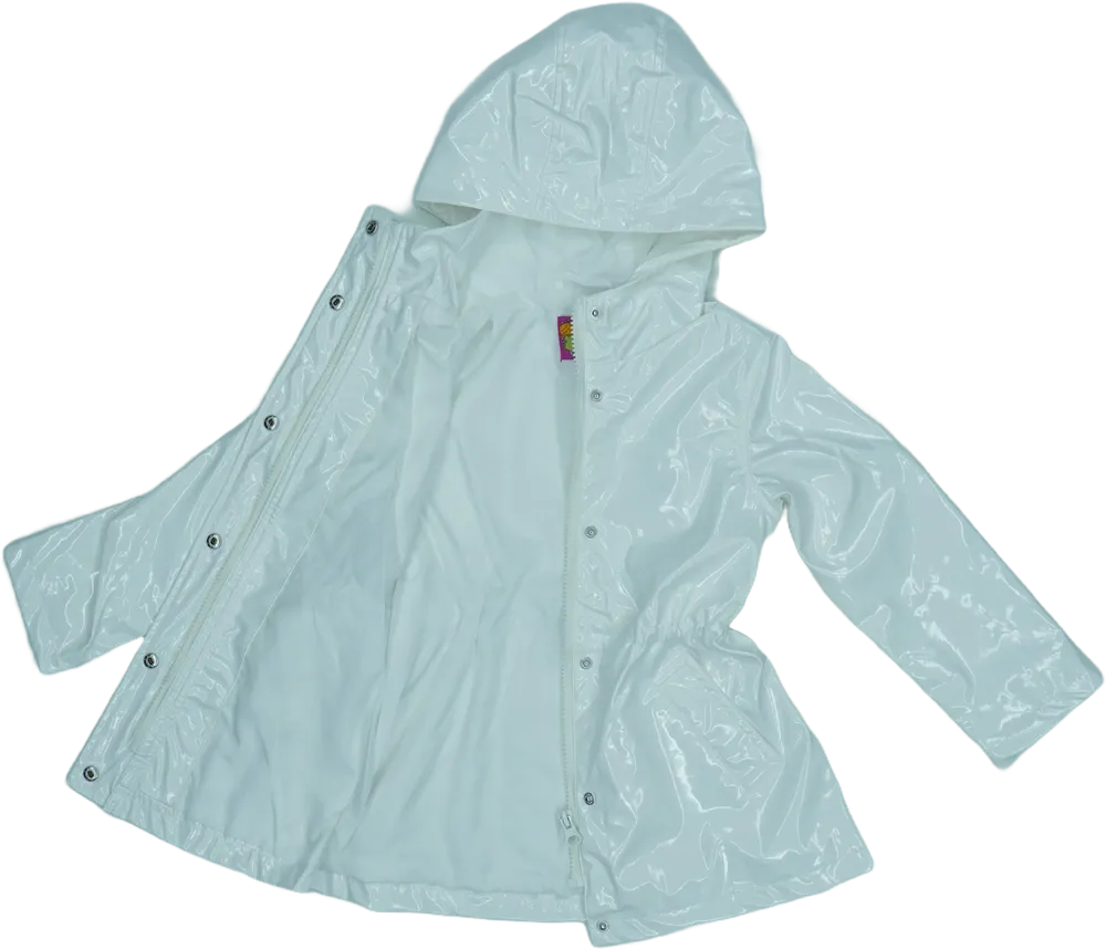 Fehér Rosalita Esőkabát EU 110 / UK 5 év / US 5 év/XS