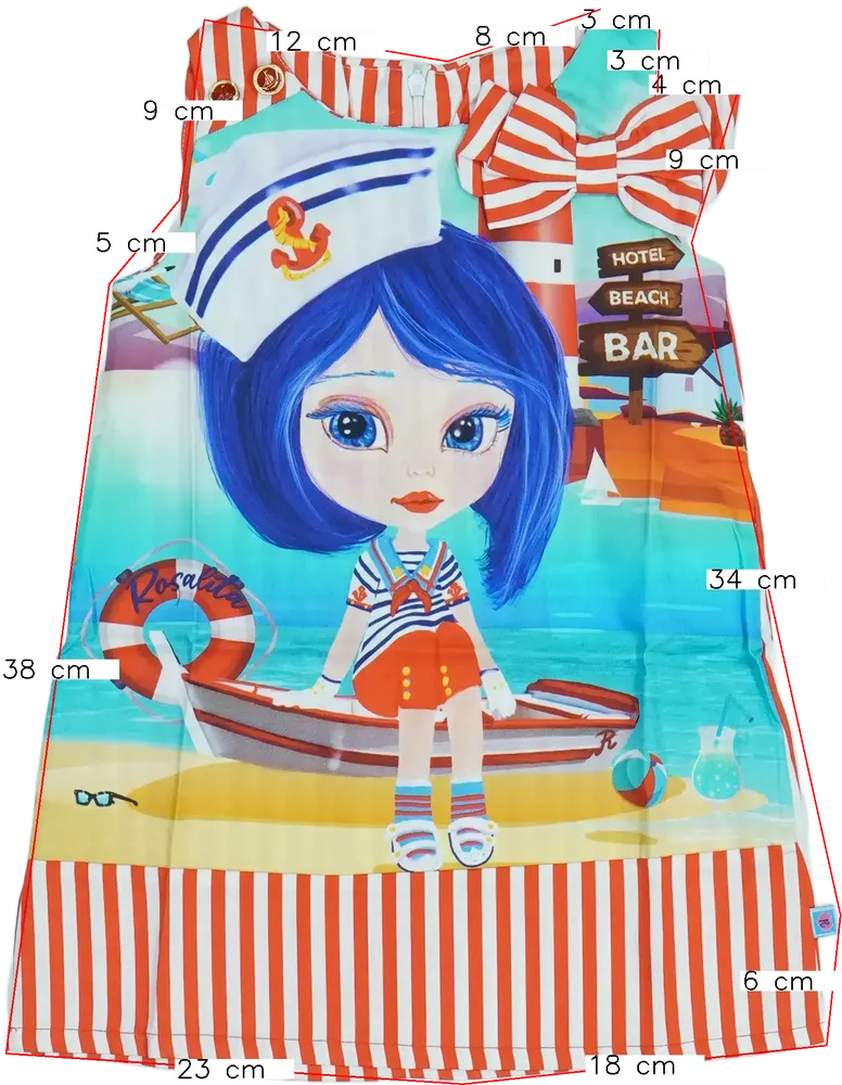 Többszínű Rosalita Ruha EU 104 / UK 4 év / US 4T/XS