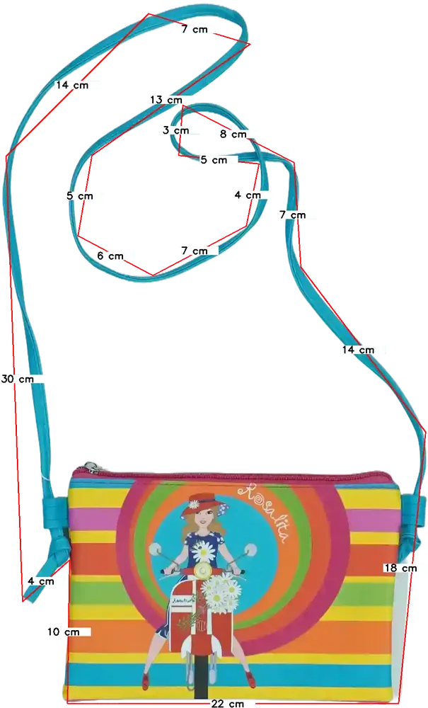 Többszínű Rosalita Táska Egyméret