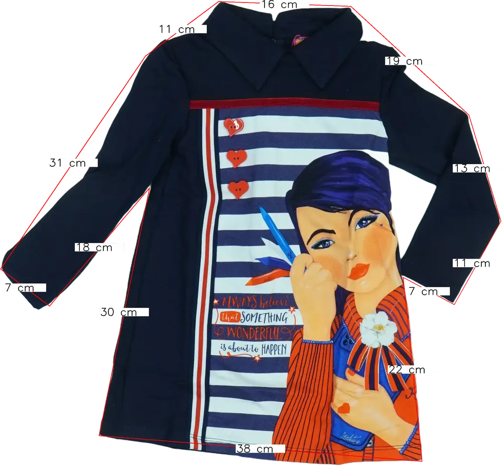 Kék Rosalita Ruha EU 104 / UK 4 év / US 4T/XS