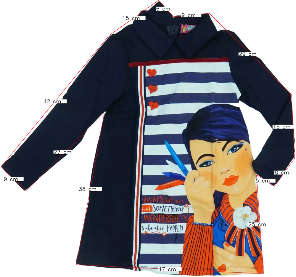 Kék Rosalita Ruha EU 128 / UK 8 év / US 8 év/M