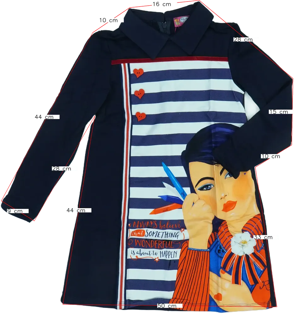 Kék Rosalita Ruha EU 140 / UK 10 év / US 10 év/L