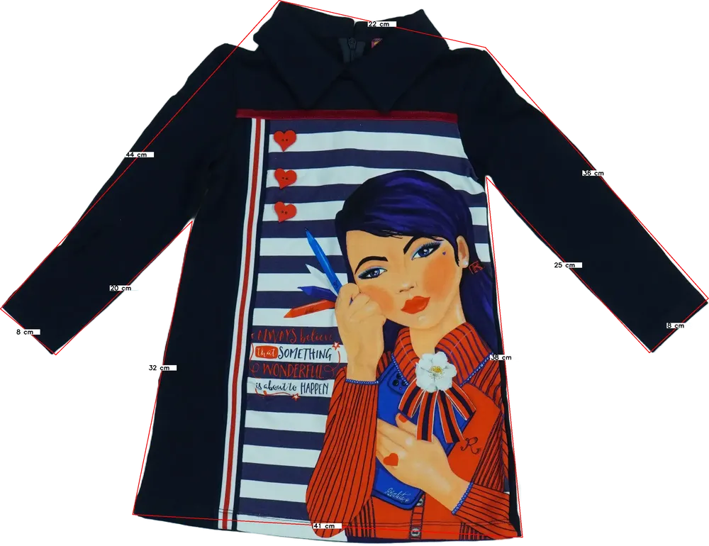 Kék Rosalita Ruha EU 110 / UK 5 év / US 5 év/XS