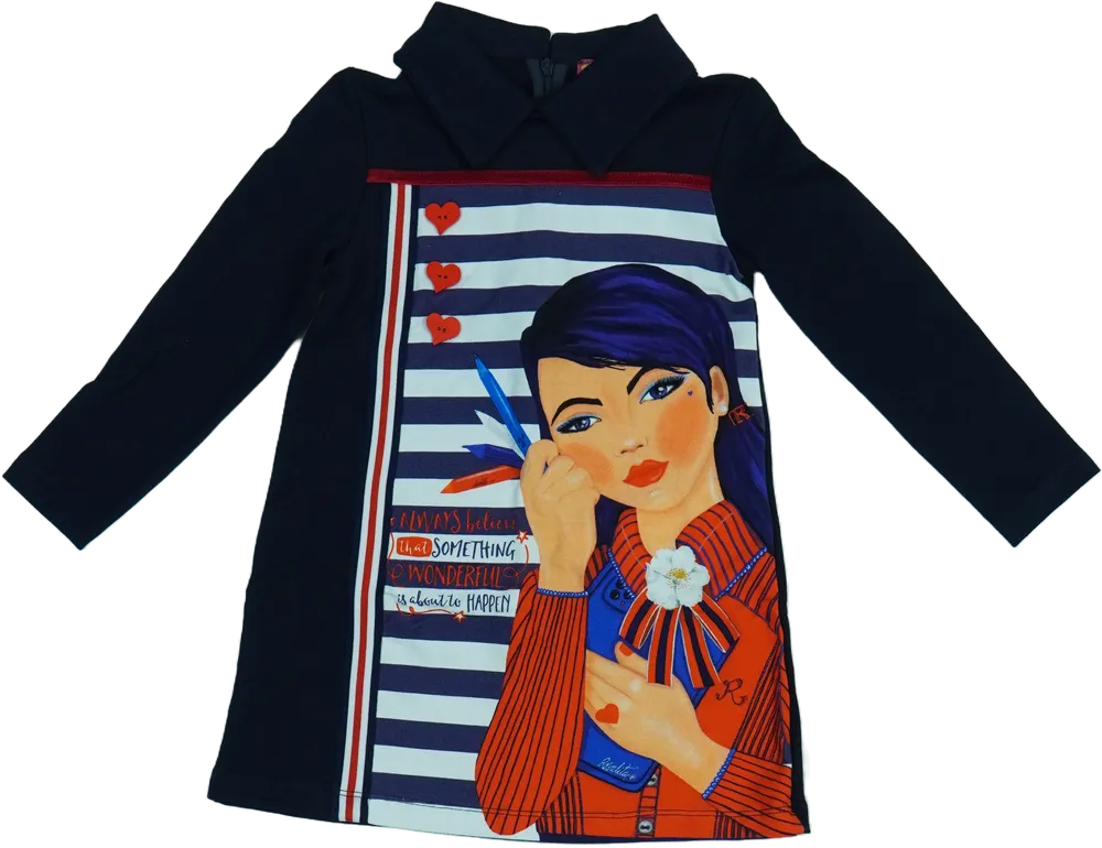 Kék Rosalita Ruha EU 110 / UK 5 év / US 5 év/XS