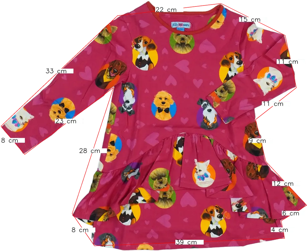 Rózsaszín Rosalita Ruha EU 104 / UK 4 év / US 4T/XS