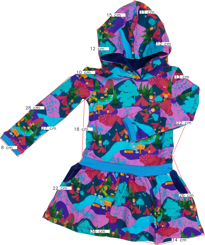 Többszínű Rosalita Ruha EU 104 / UK 4 év / US 4T/XS