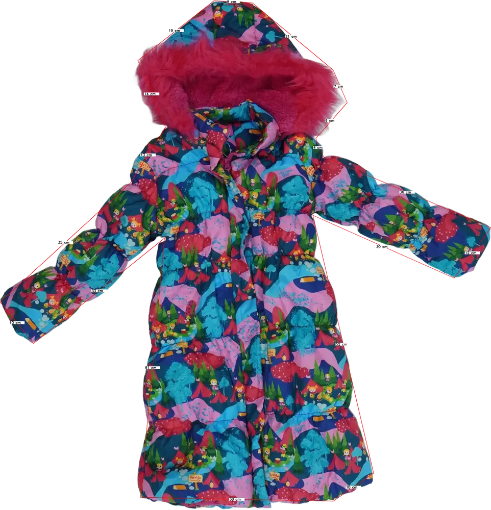 Többszínű Rosalita Télikabát EU 104 / UK 4 év / US 4T/XS