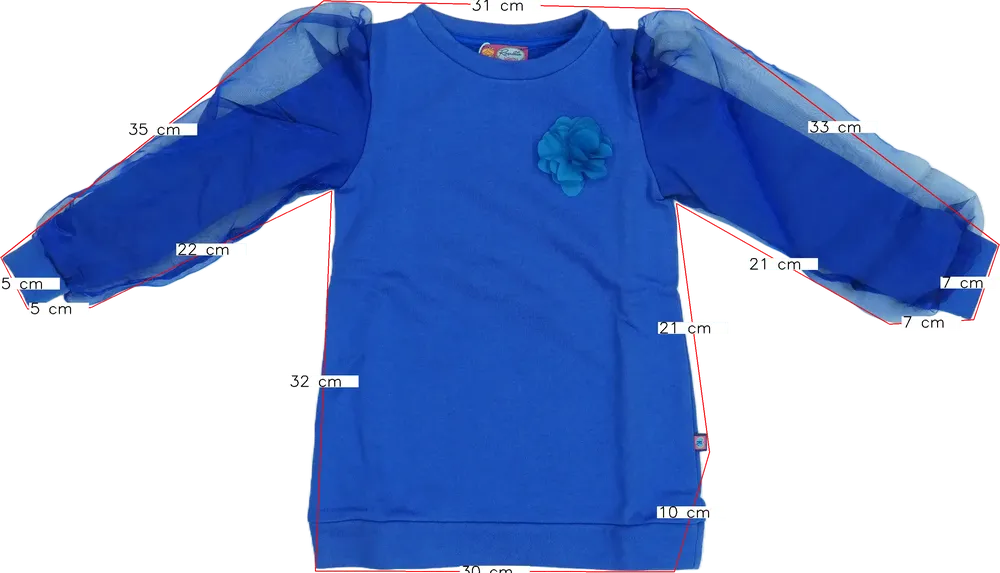 Kék Rosalita Pulóver EU 104 / UK 4 év / US 4T/XS