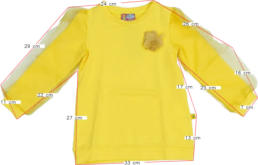 Sárga Rosalita Pulóver EU 104 / UK 4 év / US 4T/XS