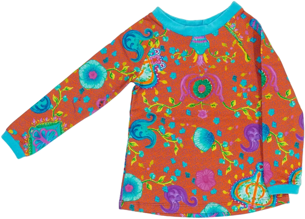 Piros Rosalita Hosszú ujjú felső EU 104 / UK 4 év / US 4T/XS