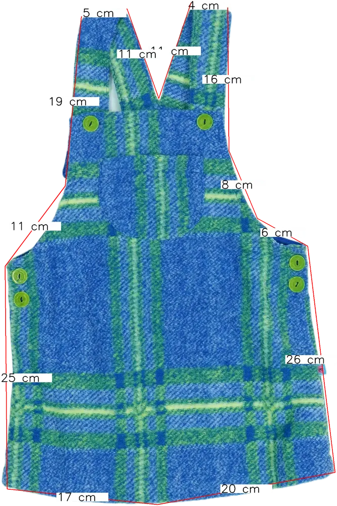 Kék Rosalita Ruha EU 110 / UK 5 év / US 5 év/XS